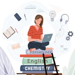 Illustration of student