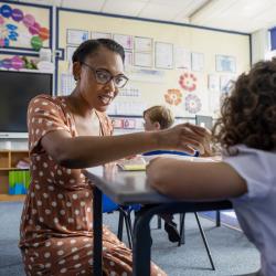 Teacher in classroom